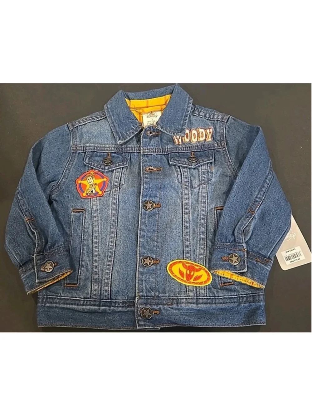Disney Toy Story Rare Denim Jacket Sz 2T Woody Sheriff Pixar NWT (D-10)